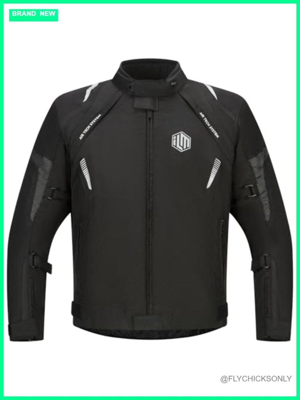 Motorcycle Jacket with CE Armor & Detachable Thermal Liner, Waterproof
